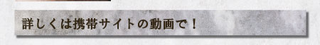 詳しくは携帯サイトの動画で！