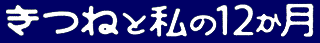 きつねと私の12か月