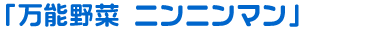 「万能野菜 ニンニンマン」