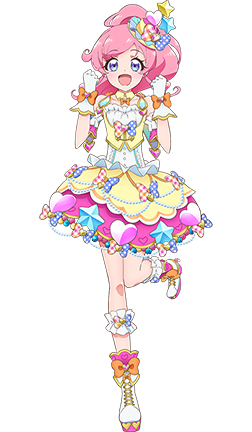 プリチャン IR みらいドレス キラッとプリ☆チャン プロモ パープルフルールスカート みらい 桃山
