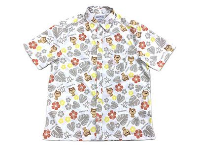 LOVE HACHI SHIBUYA×HONOLULU ALOHASHIRT-IVORY（XL）ラブハチ シブヤ×ホノルル アロハシャツ-アイボリー（XL）