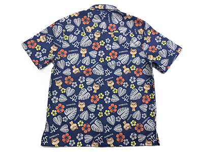 LOVE HACHI SHIBUYA×HONOLULU ALOHASHIRT-NAVY（M）ラブハチ シブヤ×ホノルル アロハシャツ-ネイビー（M）