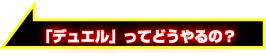 デュエルってどうやるの？？