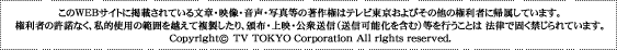 (c) TV TOKYO Corporation, All Rights Reserved.