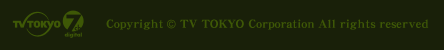 テレビ東京デジタル7ch・Copyright(C) TV TOKYO Corporation All rights reserved