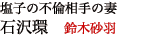 塩子の不倫相手の妻　石沢環役　鈴木砂羽