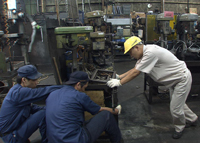 【大手メーカーが町工場にノウハウを伝授】＿クボタ　ヤハタ精工にて機械移動