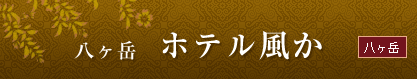 ＜八ヶ岳＞　ホテル風か