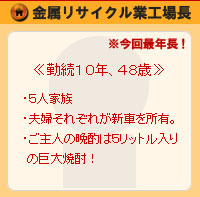���������T�C�N���ƍH�꒷�@�@�T�l�Ƒ��i�Α��P�O�N�A48�΁j������ŔN���I
�@�v�w���ꂼ�ꂪ�V�Ԃ����L�B����l�̔ӎނ͂T���b�g������̋���Ē��I
