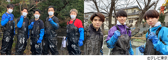 東京湾から巨大サメが出た！HiHi Jetsのメンバーが「池の水」に初DIVE！！／緊急SOS！池の水ぜんぶ抜く大作戦
