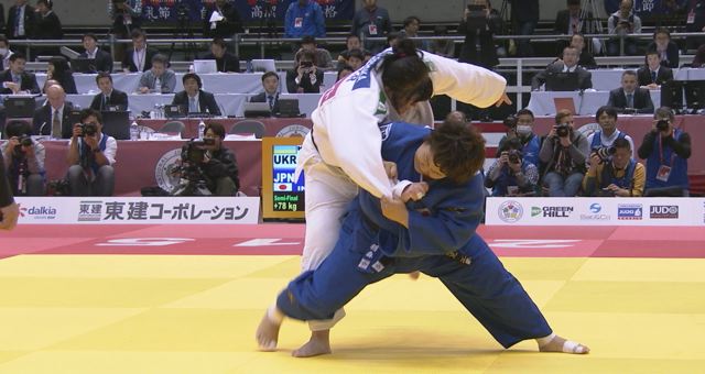 女子78kg超級 準決勝 キンゼルスカvs稲森 奈見