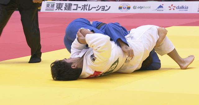 男子100kg級 準々決勝 羽賀 龍之介vsグビニアシビリ