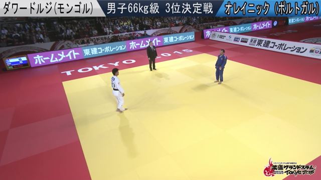 男子66kg級 3位決定戦 ダワードルジvsオレイニック