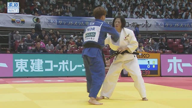 女子63kg級 1回戦 土井 雅子vsキム ジジョン