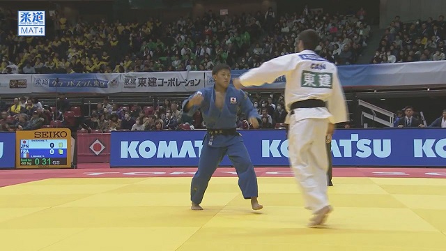 男子73kg級 3回戦 ブシャールvs立川 新