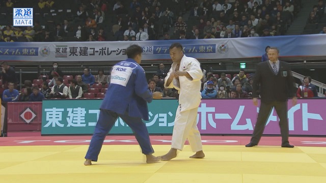 男子90kg級 1回戦 釘丸 太一vsジュ ウォンジュ