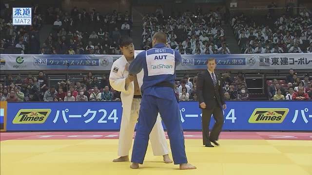 男子100kg超級 準々決勝 小川 雄勢vsヘギー