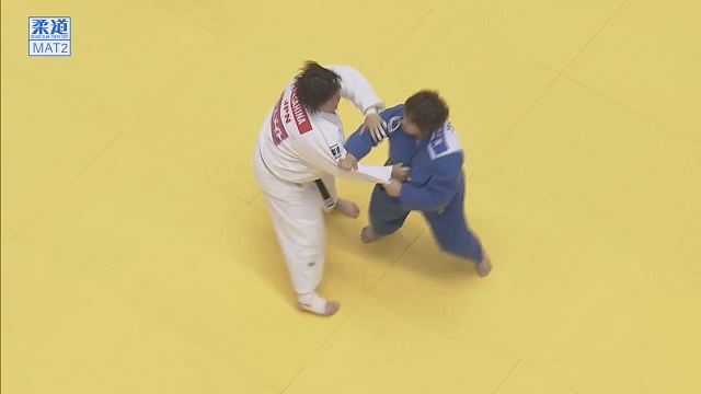 女子78kg超級 準決勝 朝比奈 沙羅vs稲森 奈見