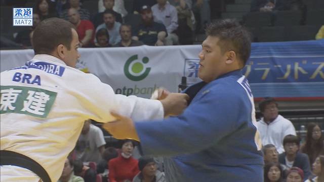 男子100kg超級 3位決定戦 モウラvs上川 大樹