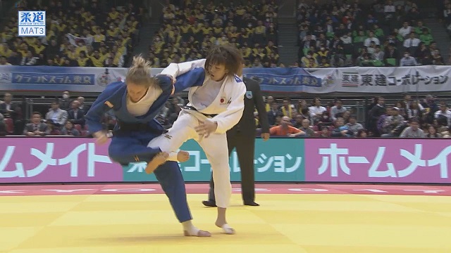 女子63kg級 準決勝 鍋倉 那美vsフランセン