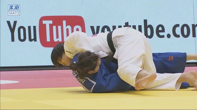 女子70kg級 2回戦 新井千鶴vs朱 雅
