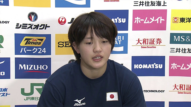 女子70kg級 新井千鶴 大会前日取材