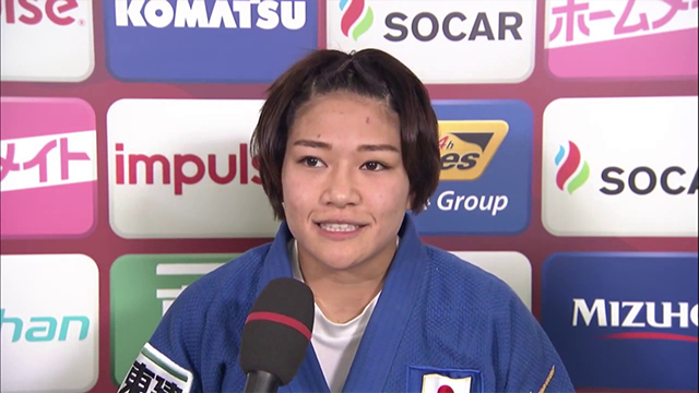 女子48kg 金メダル 渡名喜風南インタビュー