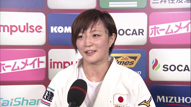 女子52kg 銀メダル 角田夏実インタビュー