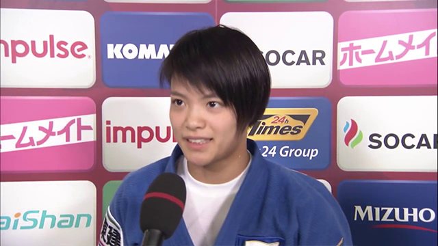女子52kg 金メダル 阿部詩インタビュー