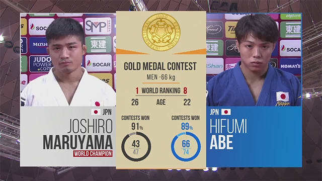 男子66kg級 決勝 丸山 城志郎vs阿部 一二三