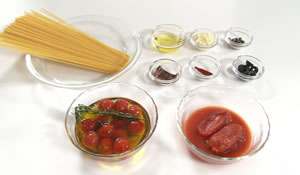 プチトマトのプッタネスカ