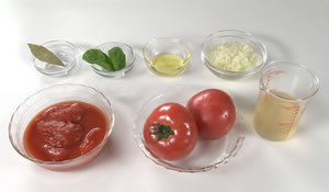 ダブルトマトの冷製スープ