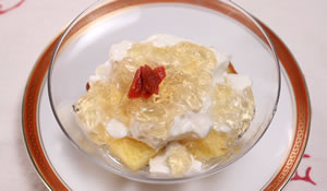 ヨーグルトとマスカルポーネの中華風デザート