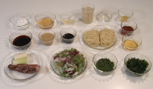 めかぶの冷やし和え麺