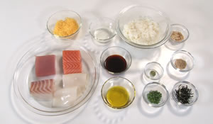 オイルたっぷり海鮮丼