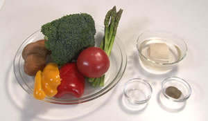 ３種類のドレッシングで食べる温野菜サラダ