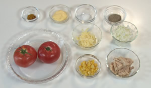  トマトのカップグラタン