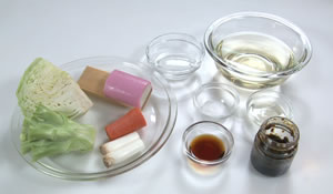  香山シェフ作　残り物おやきあんかけ仕立て