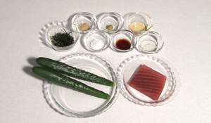 たっぷりきゅうりとマグロの和え物