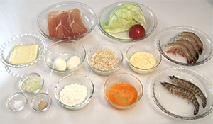 ３種の特製エビフライ