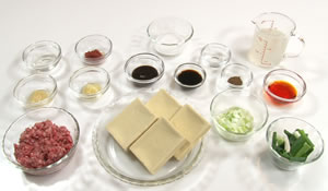 高野豆腐の麻婆豆腐