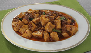 高野豆腐の麻婆豆腐