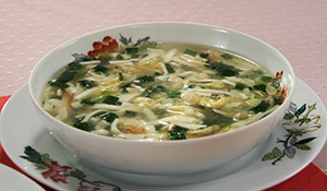 大豆と豆腐のスープ