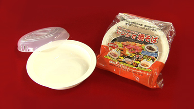 レンジで焼きそば