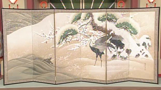 鈴木其一の六曲半双屏風