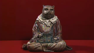 二代高橋道八の狸像