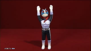 仮面ライダーのソフビ人形