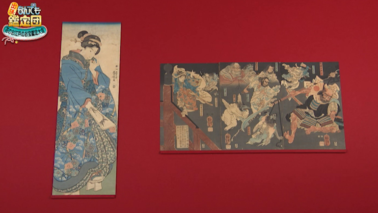 歌川国芳の美人画と武者絵