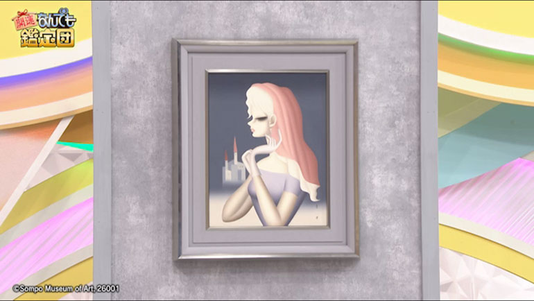 東郷青児の油彩画