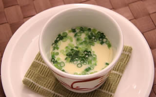 桝谷シェフのワンポイントレシピ　しじみの茶碗蒸し